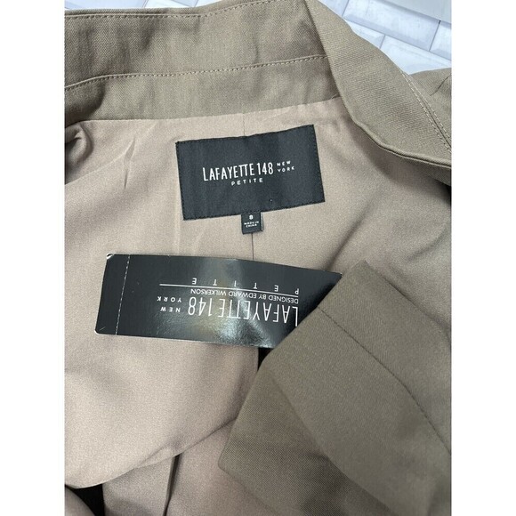 LAFAYETTE 148 New York Blazer Nougt Womens 8P Virgin Wool Blend Office Siren - Picture 12 of 13